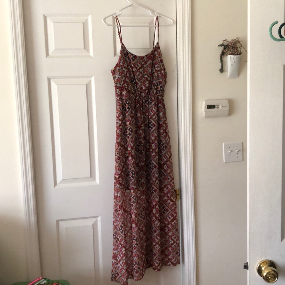 Printed maxi dress